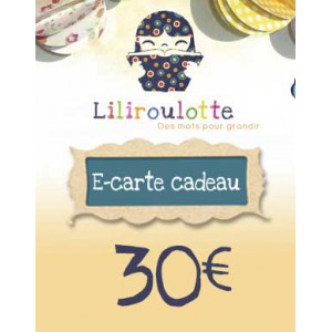 Carte cadeau Liliroulotte